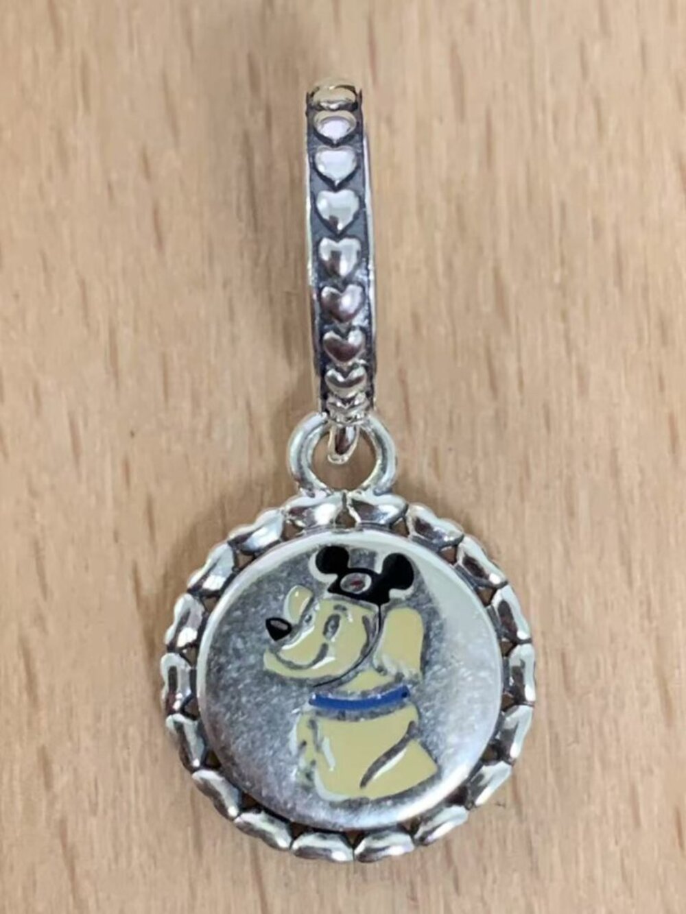 Pandora Disney Dogs Mom 2-Sided Dangle Charm, S925 Silver Jewelry Bracelets